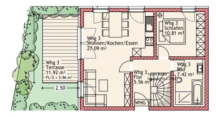Grundriss Wohnung 3