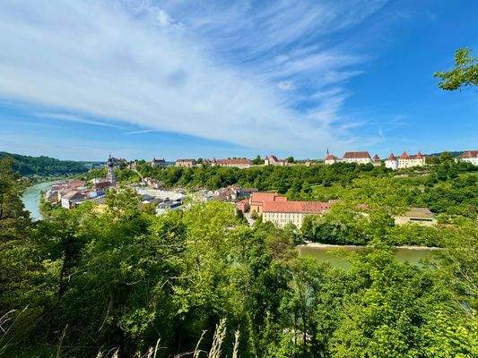 Ausblick auf Burghausen