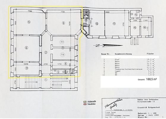 Grundriss EG vorn