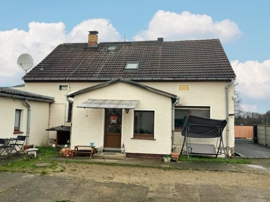 Hinteransicht des Hauses