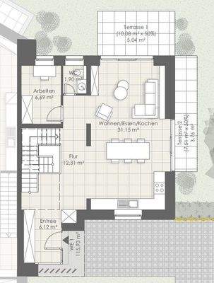 Grundriss EG Frechen