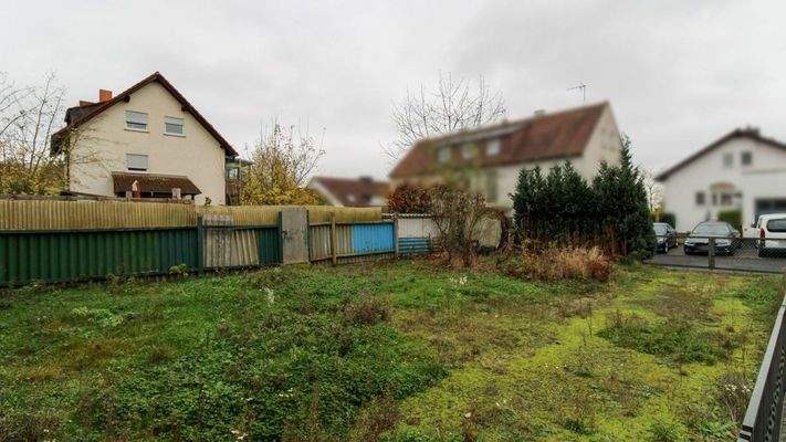 Baugrundstück Rückansicht