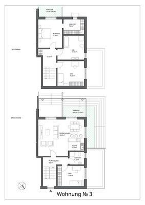 Wohnung No. 3 - Planungsvariante