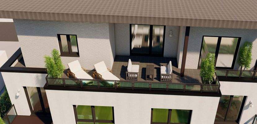 Herrliche Dachterrasse