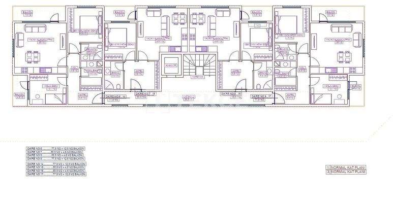 Apartments in a Complex Close to Sea in Alanya Mahmutlar Center