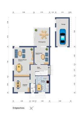 Grundriss (Darstellung und Maßangaben sind ohne Gewähr)