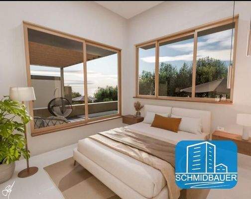 Kreta, Klima: Neubau! Villa mit Meerblick und Pool zu verkaufen