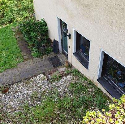 Zugang zur unteren Wohnung