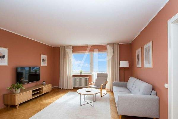 EG-Whg-Wohnzimmer-Büro KI virtual staging