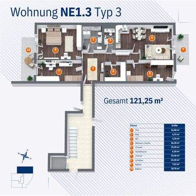 Wohnung NE1.3 - Typ 3
