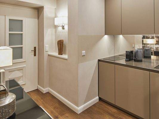 Perfekt ausgestattete Kitchenette