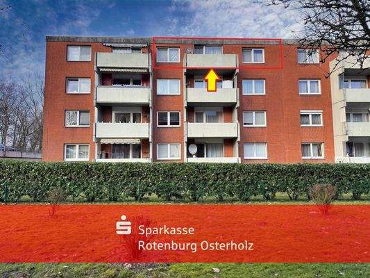 Osterholz-Scharmbeck: Vermietete 4-Zi-ETW mit Loggia für Kapitalanler