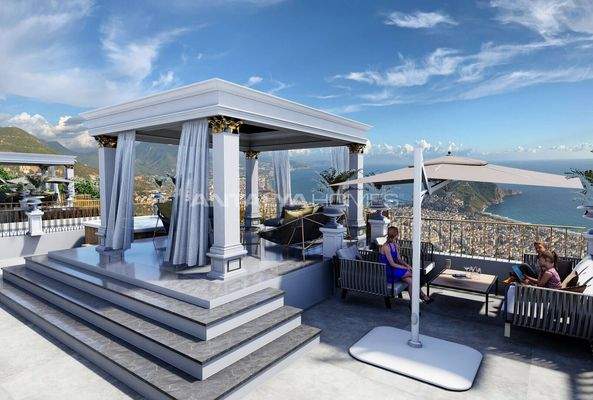 Sea and Nature-View Villas with Private Pool in in Alanya