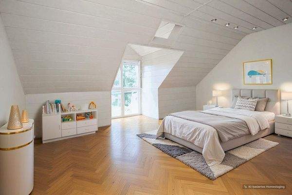 Zimmer 1 Dachgeschoss- visualisiert-Kinderzimmer