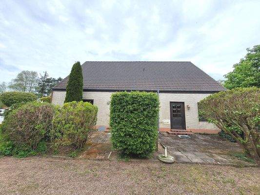 Terrassenansichten auf der Hausrückseite