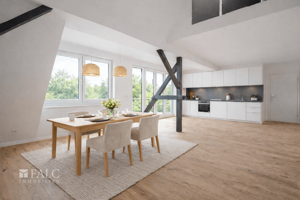 Wohnküche Einrichtungsbeispiel