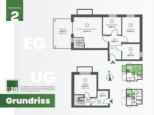 Grundriss Wohnung 2