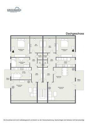 2D -Grundriss-Dachgeschoss