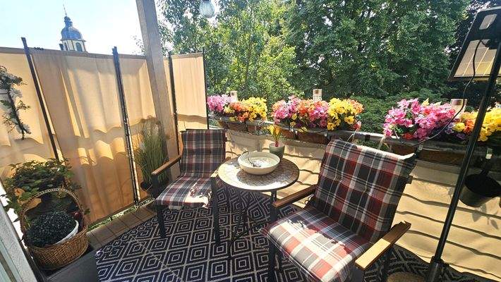 Der überdachte Balkon