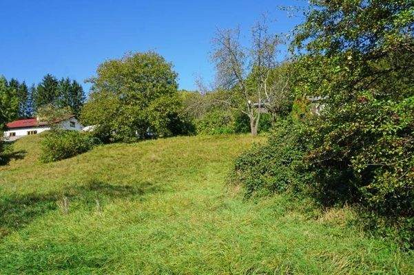 Bauplatz 2 Süd nach Nord