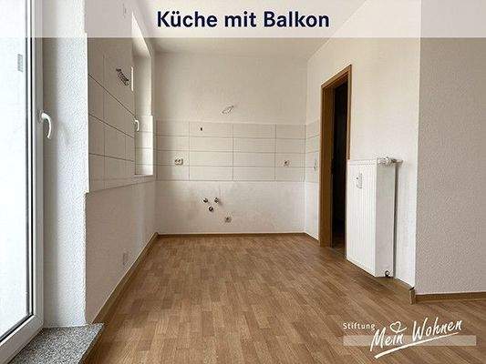 Küche mit Balkon