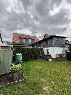 Anbau Blick aus dem Garten