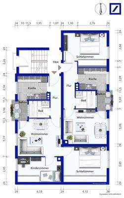 Grundriss Wohnungen 20+21
