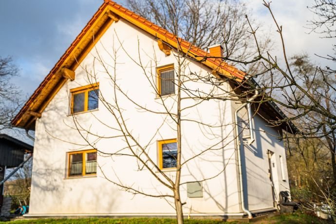 Naturliebhaber aufgepasst! Einfamilienhaus (Baujahr 2012)  mit massiver Garage und großem Grundstück