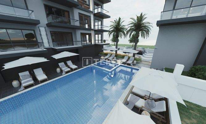 Elegant Apartments in a Rich Featured Complex in Alanya