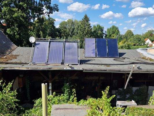 Innenhof-Solarthermie