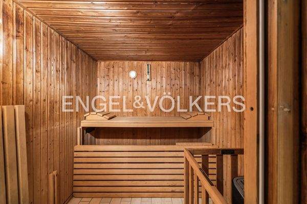 Sauna in der Wohnanlage