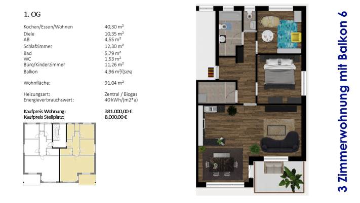 1. Obergeschoss rechts