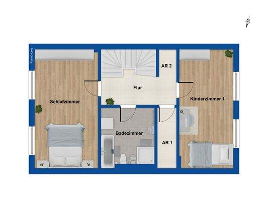 Grundriss Obergeschoss