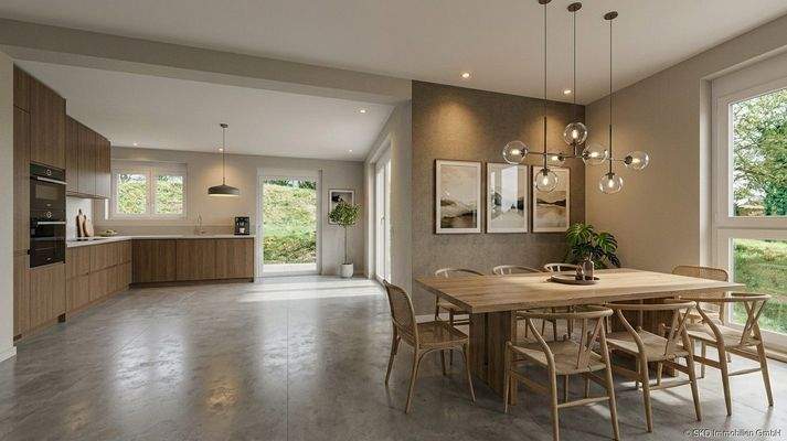 Wohnbeispiel Küche und Essbereich