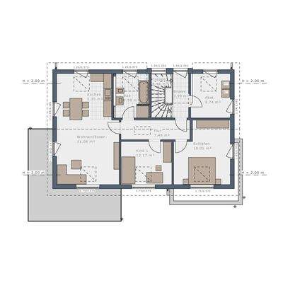 Grundriss Obergeschoss