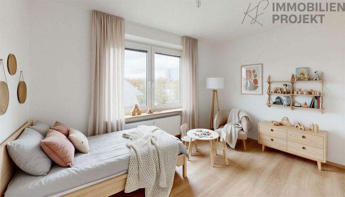 Kinderzimmer - Möblierungsbeispiel KI generiert