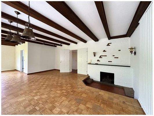 Wohnen mit Blick auf den Kamin