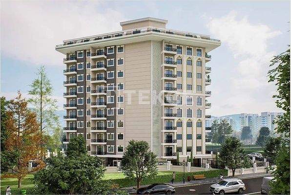 Stylishly Designed Apartments 900 M from the Beach in Alanya