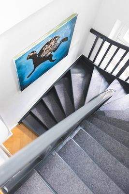 Treppenaufgang in das Dachgeschoss