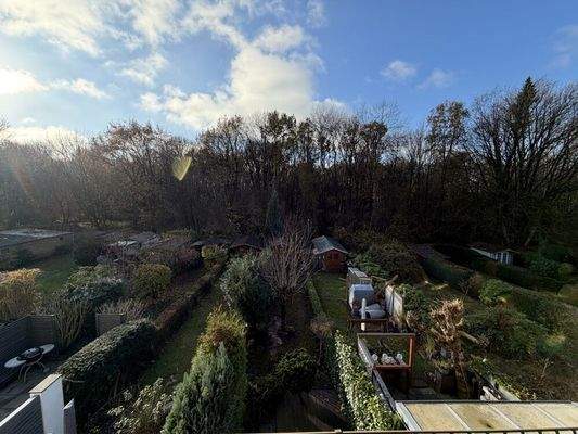 Weitblick über Gärten