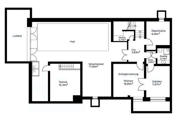 Grundriss Untergeschoss