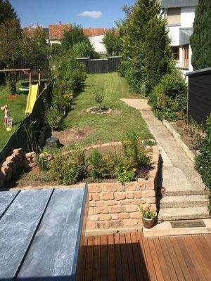 Hinterhaus mit Terrasse und Garten