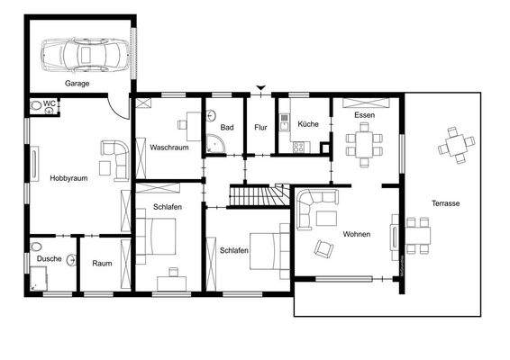 Grundriss Obergeschoss 