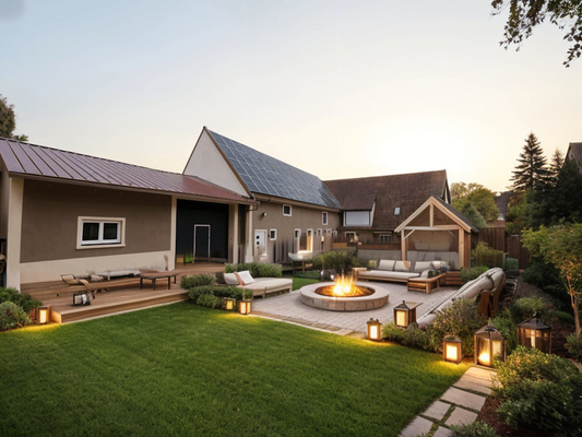 Virtuelle Gartengestaltungsidee Feuerstelle