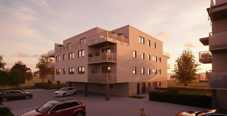 Ansicht Süd-West | Sonnenuntergang