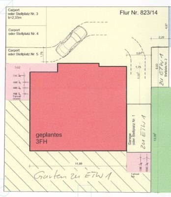 Lageplan ETW 1 mit Garten