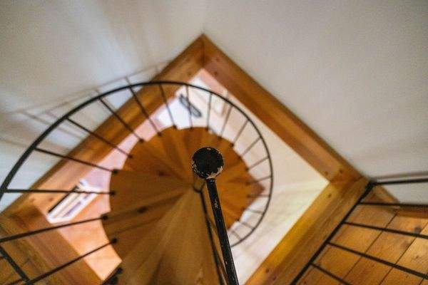 Wendeltreppe von oben