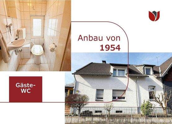 Gäste-WC im EG - Haupthaus - Straßenansicht Anbau