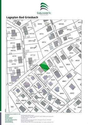 Lageplan Grundstück Bad Griesbach