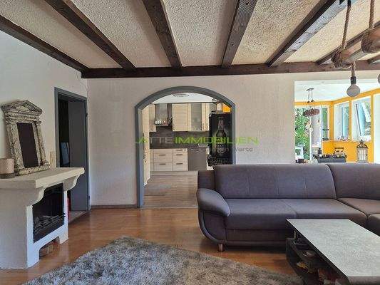 WE01 - Wohnzimmer 10 mit Blick in der Garten